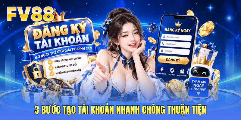 3 bước tạo tài khoản nhanh chóng thuận tiện 3 bước tạo tài khoản nhanh chóng thuận tiện