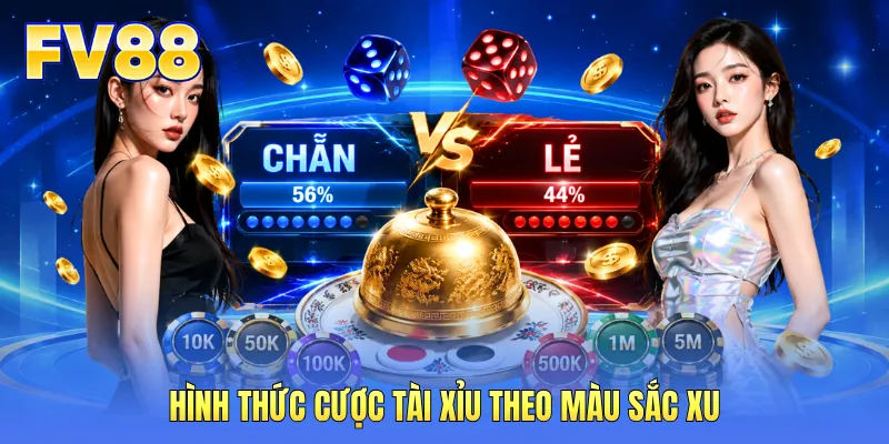Hình thức cược Tài Xỉu theo màu sắc xu Hình thức cược Tài Xỉu theo màu sắc xu