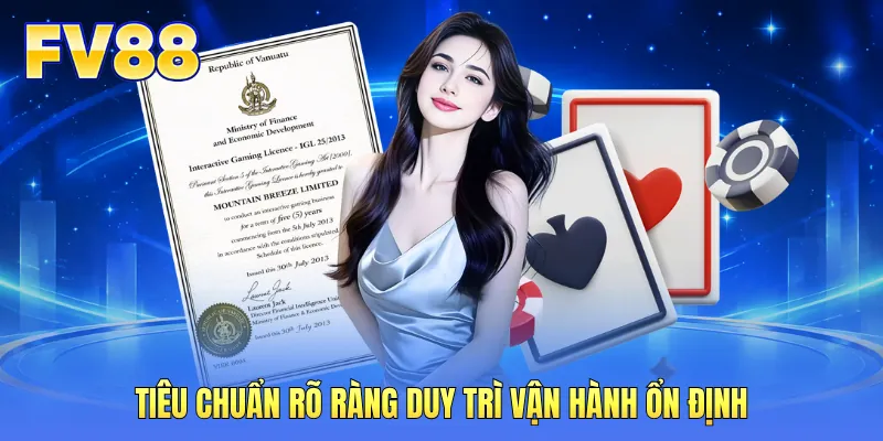 Tiêu chuẩn rõ ràng duy trì vận hành ổn định Tiêu chuẩn rõ ràng duy trì vận hành ổn định